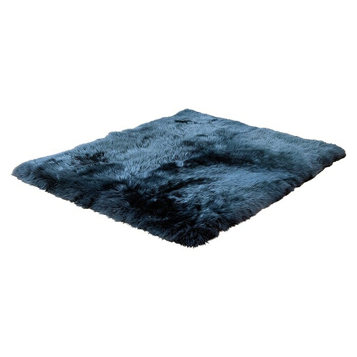 Lammfell Teppich Grau 120 x 100 cm