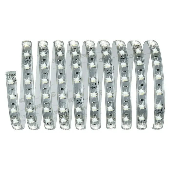 Paulmann MaxLED 500 Tira LED - 3 m, Blanco neutro, 20 W - Tira de luces LED con una luz blanca fría brillante. Perfecta para iluminación flexible y fácil instalación con adhesivo en la parte posterior.