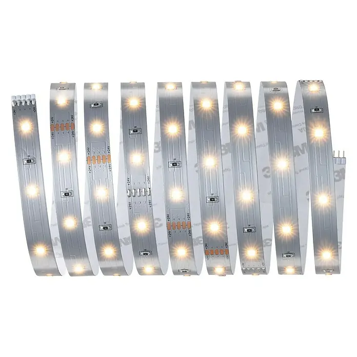 Paulmann MaxLED 250 Tira LED - Largo: 2,5 m, Color de luz: Blanco cálido, 10 W, 750 lm - Una tira LED flexible con luz blanca cálida, ideal para crear iluminación ambiental y acentuar interiores.