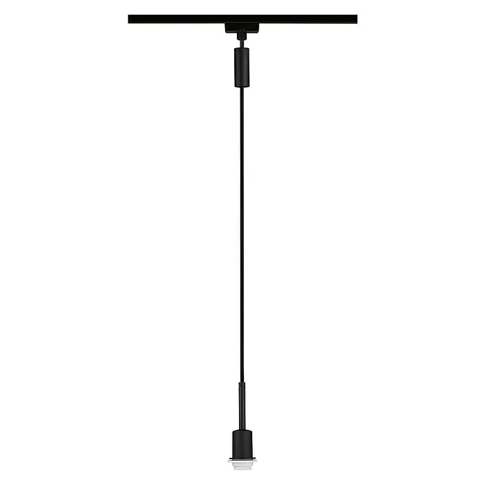 Paulmann URail Pendelleuchte DecoSystems - E14, Höhe: 135 cm, Schwarz - Eine minimalistische, schwarze Pendelleuchte mit klarer Linienführung, ideal für moderne Innenräume und stilvolle Beleuchtung.