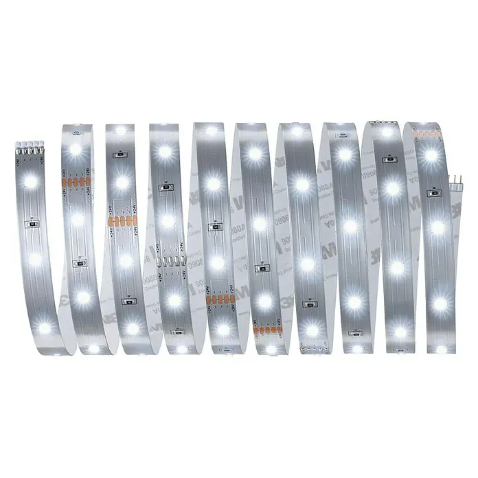 Paulmann MaxLED 250 Tira LED - Largo: 3 m, Color de luz: Blanco diurno, 12 W, 900 lm - Tira LED con LEDs blancos brillantes sobre una banda flexible. Ideal para iluminación de acento y aplicaciones decorativas interiores.