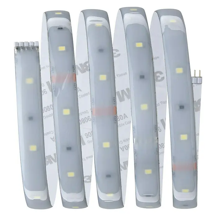 Paulmann MaxLED 250 Tira LED - Largo: 1,5 m, Color de luz: Blanco diurno, 6 W, 360 lm, IP44 - Tira de luz LED con iluminación brillante, perfecta para la iluminación de acento en espacios interiores. Flexible y fácil de instalar.