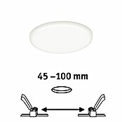 Paulmann Okrugla ploča s LED svjetlom (8,5 W, Satin, Ø x V: 12,5 x 3,1 cm)