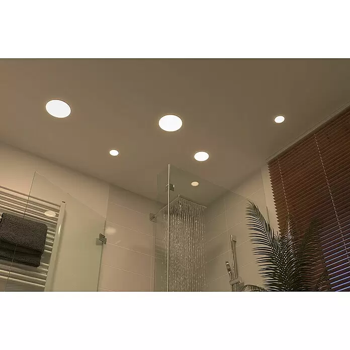 Paulmann LED-Panel rund Veluna VariFit - 8,5 W, Ø x H: 12,5 x 3,1 cm, Satin, Neutralweiß, 4.000 K - Stimmungsaufnahme
