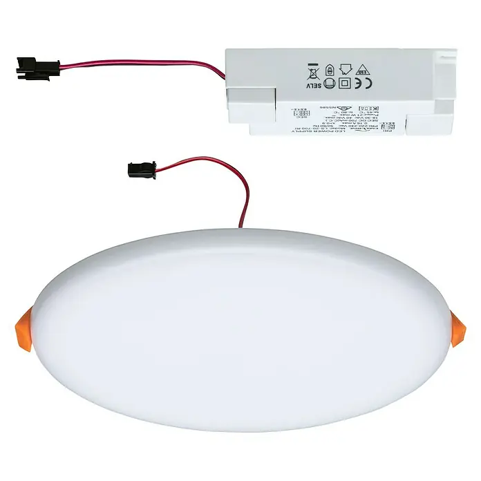 Paulmann LED-Panel rund Veluna VariFit - 17,5 W, Ø x H: 18,5 x 3,1 cm, Satin, Neutralweiß, 4.000 K - Deckenleuchte LED Panel mit Netzteil, ideal für moderne Beleuchtungslösungen und energieeffizientes Lichtdesign im Innenbereich.