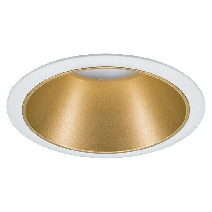 Paulmann Downlight LED empotrable Cole (6,5 W, Blanco/Dorado, Blanco cálido, 1 ud.) | BAUHAUS