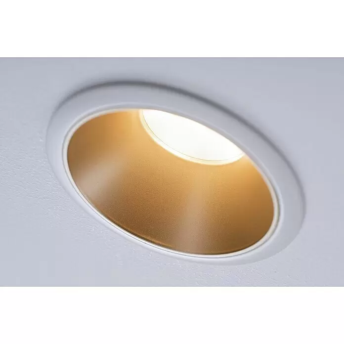 Paulmann LED-Einbauleuchte Cole - 6,5 W, Weiß/Gold, Warmweiß, 1 Stk. - Anwendungsbeispiel