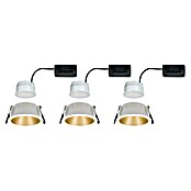 Paulmann LED-Einbauleuchte Cole (19,5 W, Weiß/Gold, Warmweiß, 3 Stk.) | BAUHAUS