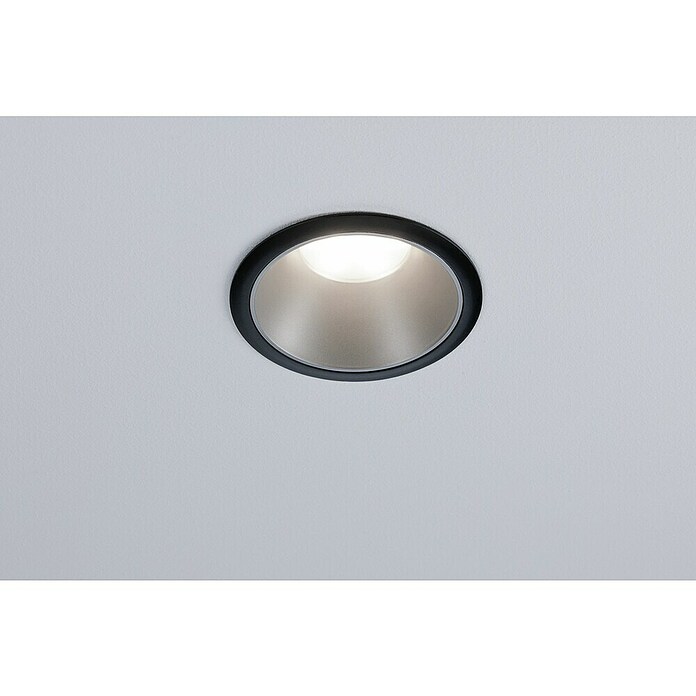 Paulmann LED-Einbauleuchte Cole (6,5 W, Schwarz/Silber, Warmweiß, 1 Stk.) | BAUHAUS