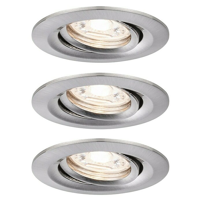 Paulmann Uugradbena LED svjetiljka (3 x 4 W, Četkano željezo, IP44)