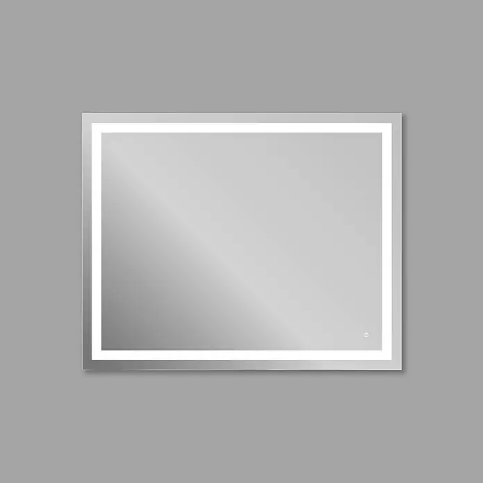 Camargue Espejo con luz Aitana - 100 x 80 cm, Función antivaho, 45 W - Elegante diseño de espejo de baño con iluminación LED y marco delgado, ideal para baños modernos.