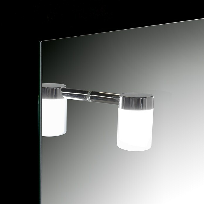 Camargue Espejo con luz LED Milan (An x Al: 60 x 75 cm, Estante de vidrio)