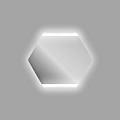 Espejo con luz LED Helix (An x Al: 80 x 70 cm)
