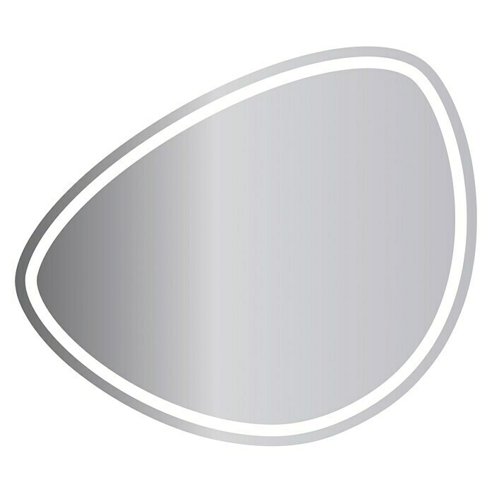 Espejo con luz LED Stone (An x Al: 80 x 60 cm)