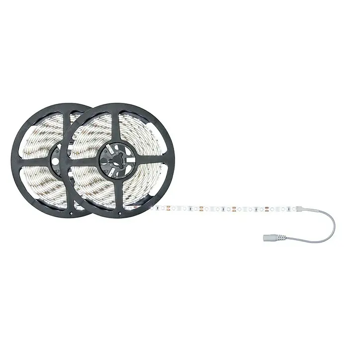 Paulmann LED-Band Strip - Länge: 10 m, Lichtfarbe: Tageslichtweiß, 22 W, 1.870 lm - Zwei Rollen mit LED-Streifen und einem Anschlusskabel, ideal für stimmungsvolle Beleuchtung im Innenbereich.