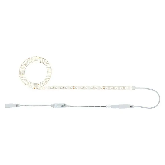 Paulmann LED-Band Power Strip - Länge: 1,5 m, Lichtfarbe: Warmweiß, 17 W, 1.650 lm, 24 V - LED-Lichtleiste mit Anschlüssen und Dimmer. Perfekt für die stimmungsvolle Beleuchtung von Wohnräumen und zur flexiblen Installation.