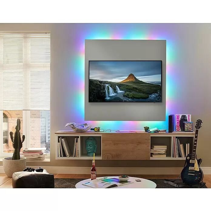 Paulmann LED-Band Motion - Länge: 7,6 m, Lichtfarbe: RGB, 15 W, 494 lm, 12 V - Stimmungsaufnahme