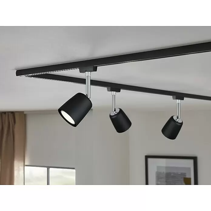 Paulmann URail LED-Spot Cover - 10 W, Schwarz, Chrom, GU10 - Stimmungsaufnahme