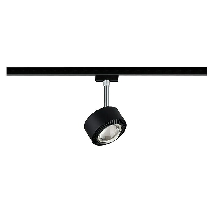 Paulmann URail Foco LED para riel Aldan (Negro, 9,8 x 9,8 x 17 cm, Blanco cálido) | BAUHAUS
