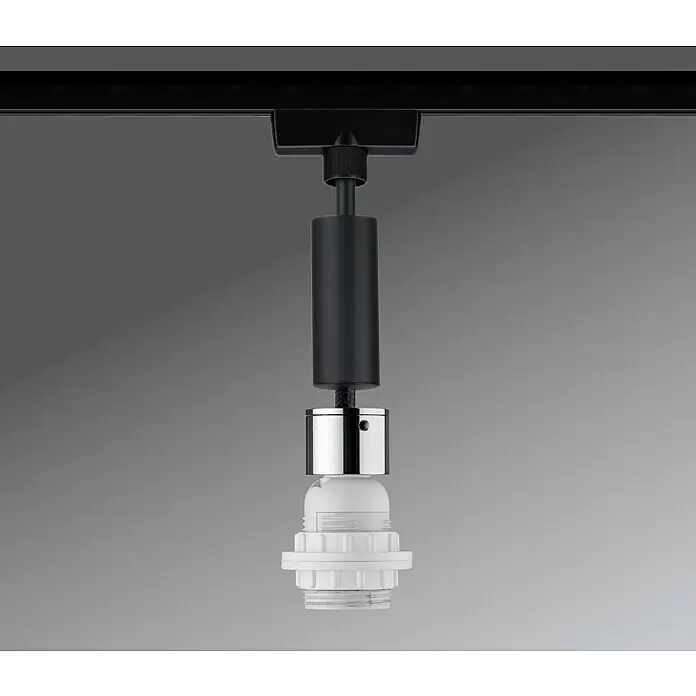 Paulmann URail 2Easy Pendelleuchte Basic - 20 W, Schwarz, Chrom, Höhe: 150 cm - Detailaufnahme