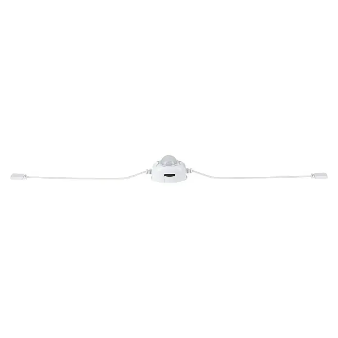 Paulmann MaxLED Sensor de movimiento - Blanco - Primer plano de un sensor de movimiento LED con cables, perfecto para el control automático de la iluminación interior.
