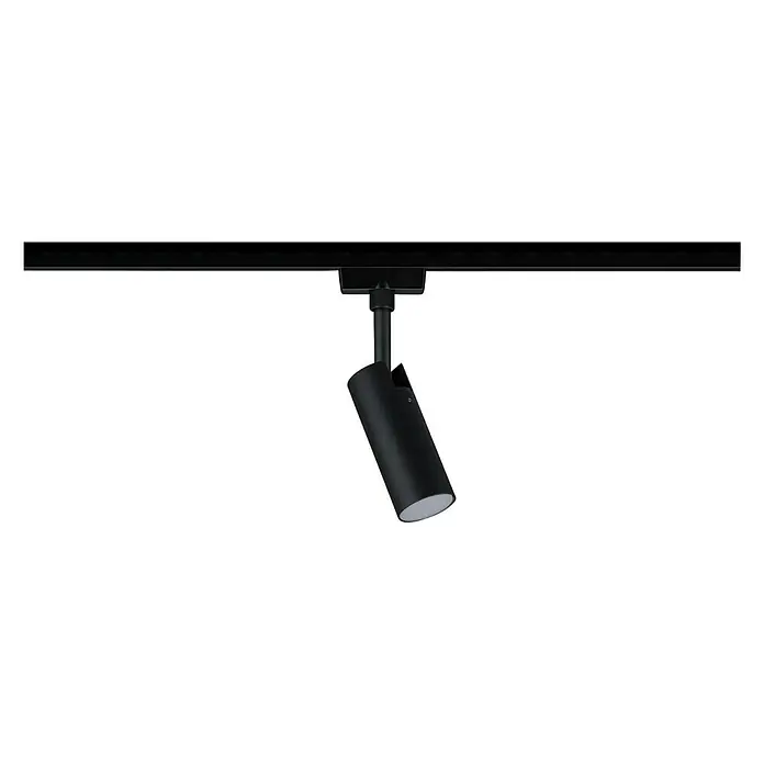 Paulmann URail LED-Spot Tubo - 4,5 W, L x B x H: 10,5 x 4,2 x 18,6 cm, Schwarz, Warmweiß - Schwarze Schienenleuchte mit zylindrischem Strahler, modern und minimalistisch für stilvolle Beleuchtung.