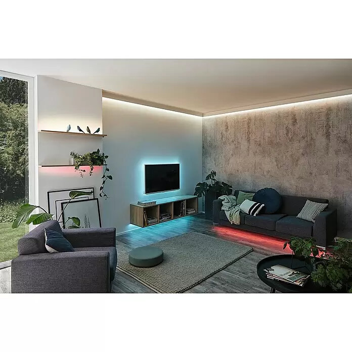 Paulmann MaxLED 250 LED-Band RGBW beschichtet IP44 - Länge: 2,5 m, Lichtfarbe: RGBW, 17 W, 675 lm, Anwendungsbereich: Außen - Stimmungsaufnahme