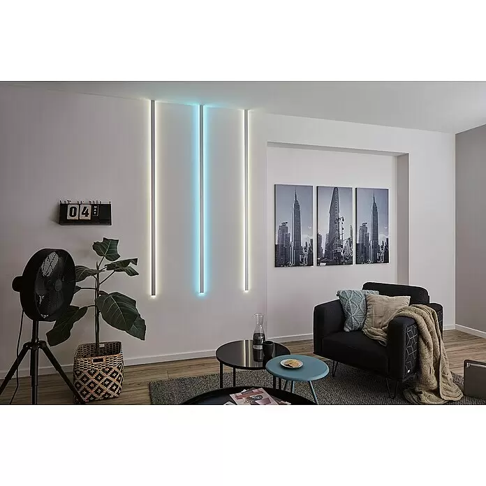 Paulmann Profil Duo - Länge: 200 cm, Aluminium - Stimmungsaufnahme