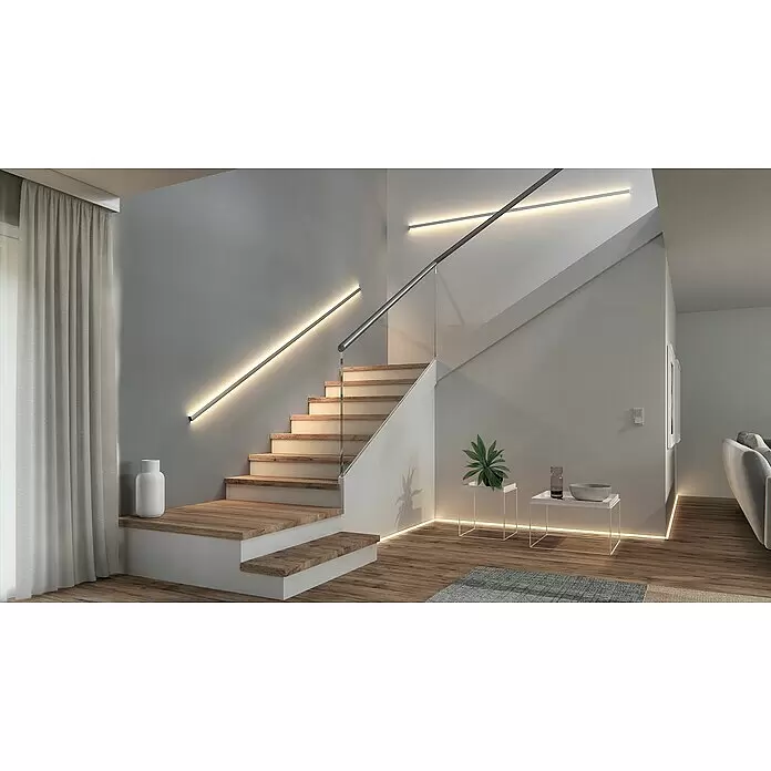 Paulmann Profil Duo - Länge: 200 cm, Aluminium - Stimmungsaufnahme