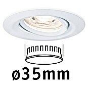 Paulmann LED-Einbauleuchte rund (4 W, Weiß, Durchmesser: 6,5 cm)