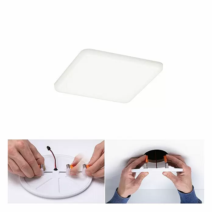 Paulmann LED-Panel Veluna VariFit - 8,5 W, L x B x H: 12,5 x 12,5 x 3,1 cm, Satin, Neutralweiß, 4.000 K - Anwendungsbeispiel