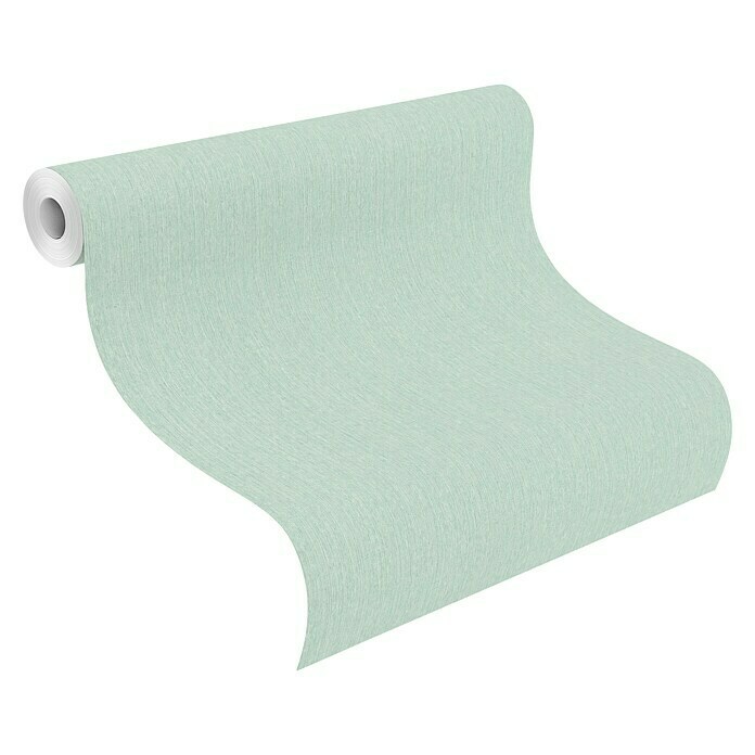 Rasch BARBARA Home Collection II Vliestapete (Mintgrün, Uni, 10,05 x 0,53 m)