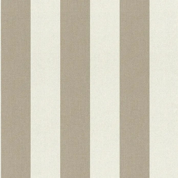 Rasch Poetry II Vliestapete Streifen - Creme/Beige, Streifen, 10,05 x 0,53 m - Stoffmuster mit breiten, senkrechten Streifen in Beige und Cremeweiß, die ein klassisches und vielseitiges Design für Polsterarbeiten bieten.