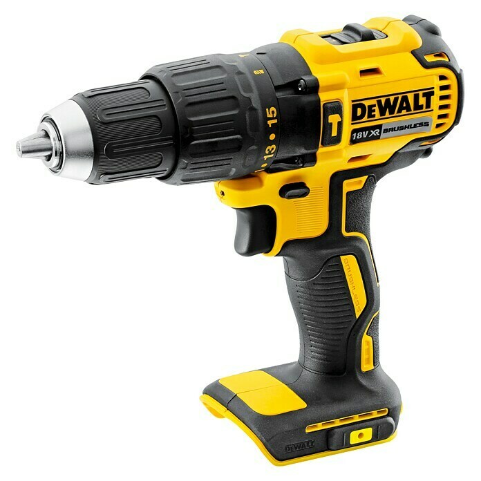 Dewalt XR Akku-Schlagbohrschrauber DCD778L2T18 V, 2 Akkus, 3 Ah, Leerlaufdrehzahl: 0 U/min - 1.750 U/min Left Side View