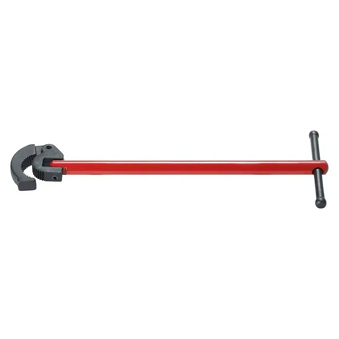 Rothenberger Industrial Standhahn-Mutterschlüssel - Länge: 30 cm - Schlüssel zum Einstellen der Spindel- bzw. Spannmutter von Lagern, rot lackiert mit T-Griffen zur leichteren Bedienung.