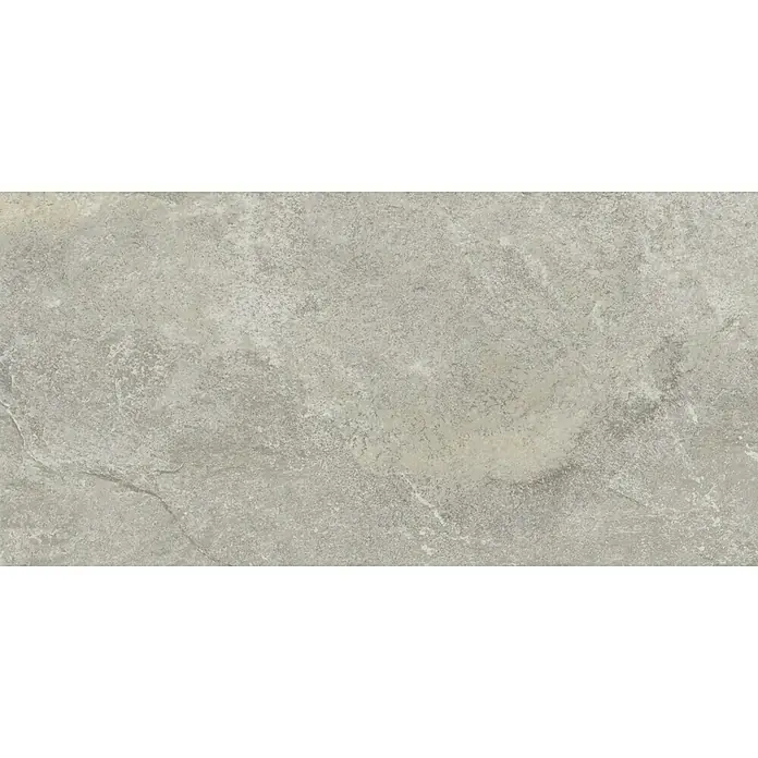 Feinsteinzeugfliese Roccia Grau - L x B: 62 mm x 31 cm, Grau, Matt, Inhalt: 1,63 qm² - Texturierter grauer Steinzeugbodenbelag für ein robustes und modernes Ambiente. Ideal für Innen- und Außenbereiche, strapazierfähig und pflegeleicht.