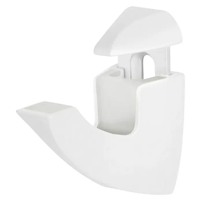 Dolle Wandregalhalter-Set Scoop - Belastbarkeit: 25 kg, Passend für: Regalbodenstärke 6 - 25 mm, Weiß, 2 Stk. - Weiße, winkelige Bad-Halterung zur Befestigung von Duschwänden und Ablagen. Diese Halterung bietet stabilen Halt und modernes Design.