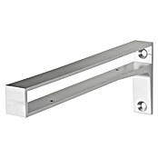 Dolle Soporte de pared para estantes Belt (L x An x Al: 312 x 110 x 30 mm, Carga soportada: 40 kg, Plateado) | BAUHAUS