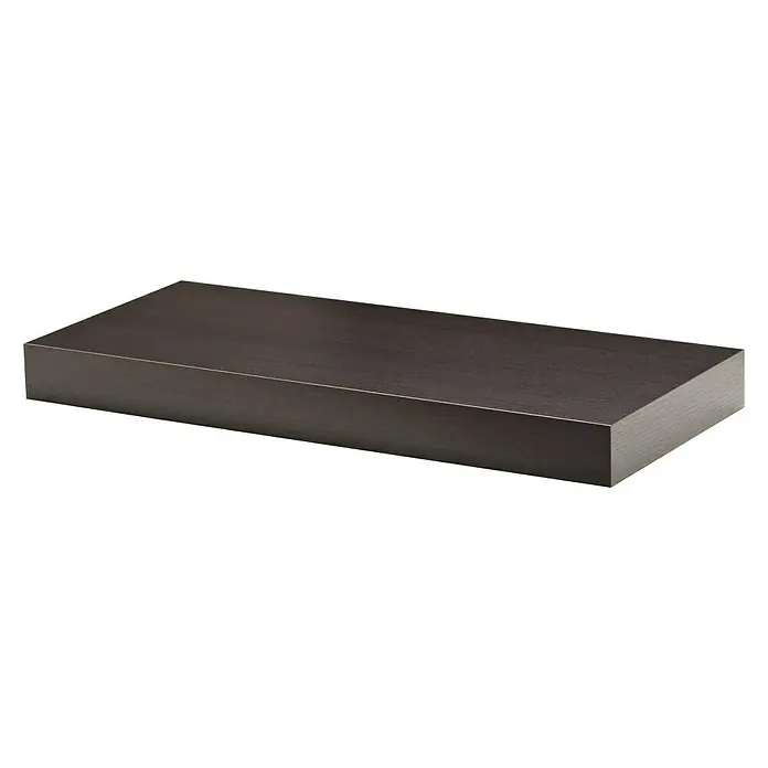 Dolle Estante flotante Big Boy - L x An x Al: 57 x 25 x 5 cm, Marrón, Carga soportada: 30 kg - Estante de pared rectangular marrón oscuro con un diseño minimalista, perfecto para espacios habitables modernos.\n