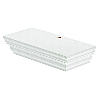 Dolle Zidna polica (D x Š x V: 20 x 10 x 4,5 cm, Opteretivost: 2,5 kg, Bijele boje)