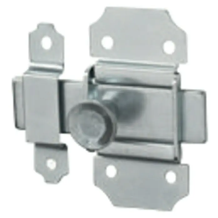 Abus Pestillo deslizante DRR40 Z - Largo: 49 mm, Acero - Cierre giratorio de metal con agujeros de montaje para bloquear puertas y portones de forma segura.