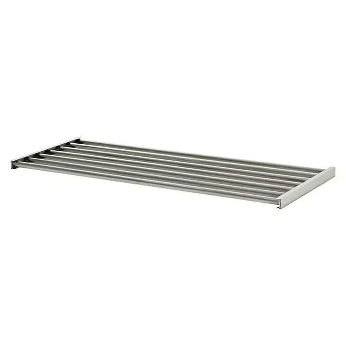 Dolle Balda adicional Sumo - L x An x Al: 80 x 30 x 2,5 cm, Acero inoxidable - Estante metálico para almacenamiento versátil. Ideal para cocina, baño o garaje, ofrece amplio espacio y organización.