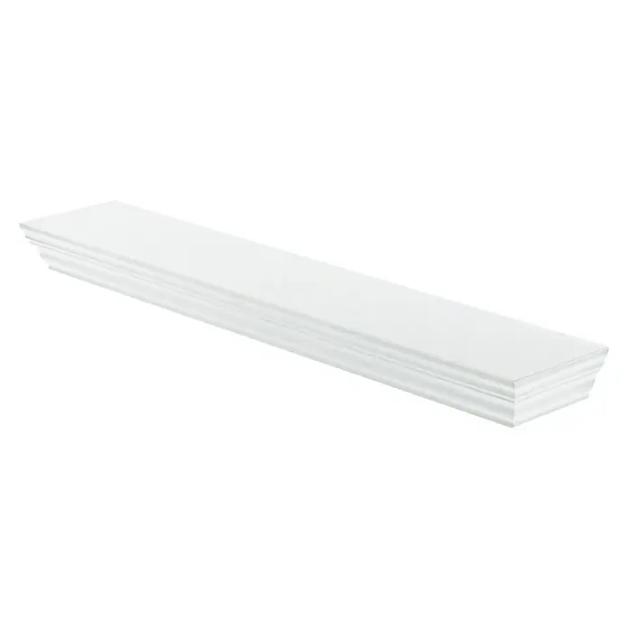 Dolle Estante flotante Profile - L x An x Al: 60 x 10 x 4,5 cm, Carga soportada: 6 kg, Blanco - Elegante estante blanco para decoración de pared con estilo y almacenamiento práctico. Diseño atemporal para cada habitación.