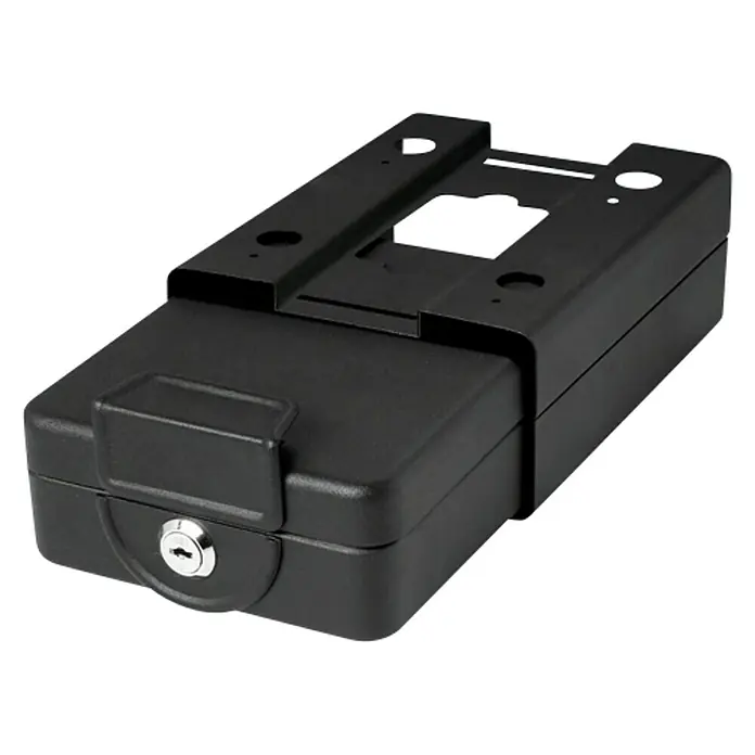 Arregui Caja de caudales - L x An x Al: 203 x 160 x 75 mm, Negro - Caja fuerte negra para llaves para almacenamiento seguro con opción de montaje.
