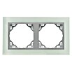 Abdeckrahmen Logus Christal (Aluminium, 2-fach, Kunststoff, Unterputz)