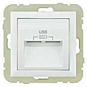 USB-Steckdose Logus (Weiß, 2-fach, Kunststoff, IP20)