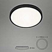 Brilo LED-Deckenleuchte rund Manny (24 W, Schwarz, Ø x H: 290 mm x 7 cm)