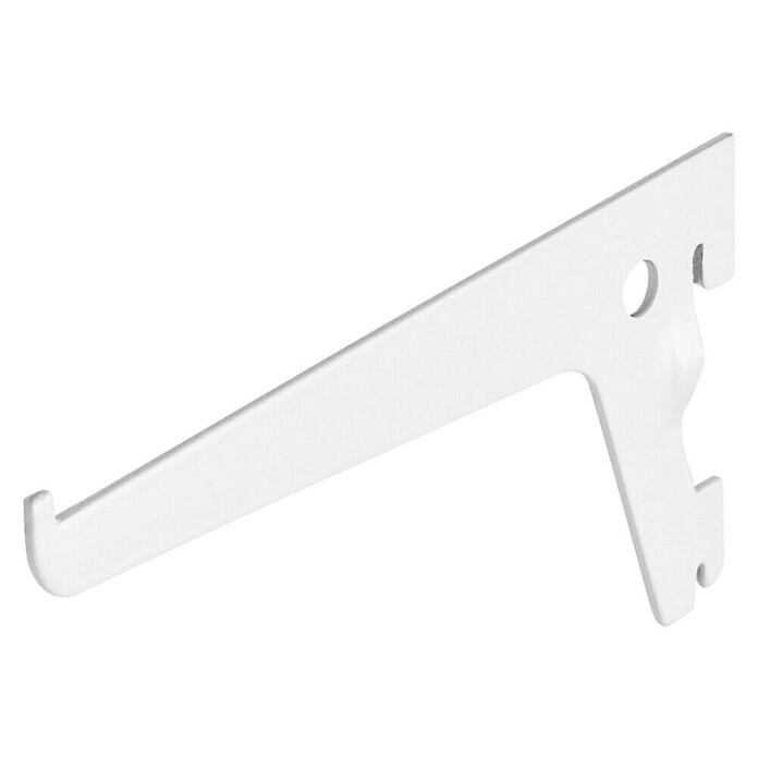 Dolle Soporte de estanterías simple (Largo: 400 mm, Carga soportada: 55 kg, Blanco)