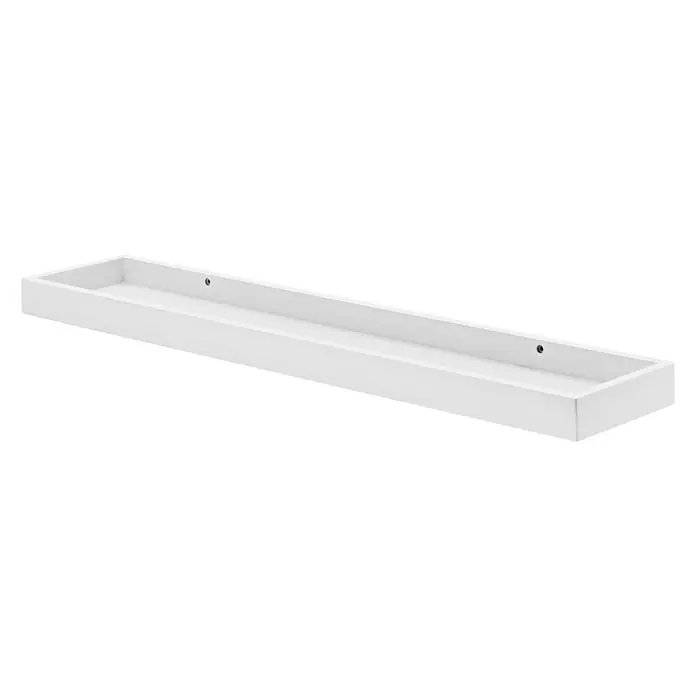 Dolle Wandregal Loggia - L x B x H: 80 x 15 x 4 cm, Weiß - Weiße Wandregal-Ablage mit leicht erhöhten Kanten zur sicheren Aufbewahrung von Gegenständen. Ein schlichtes und modernes Design.