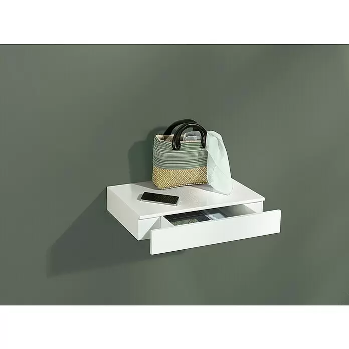 Dolle Wandregal Cassetto - L x B x H: 42 x 25 x 8 cm, Weiß, Glänzend - Stimmungsaufnahme